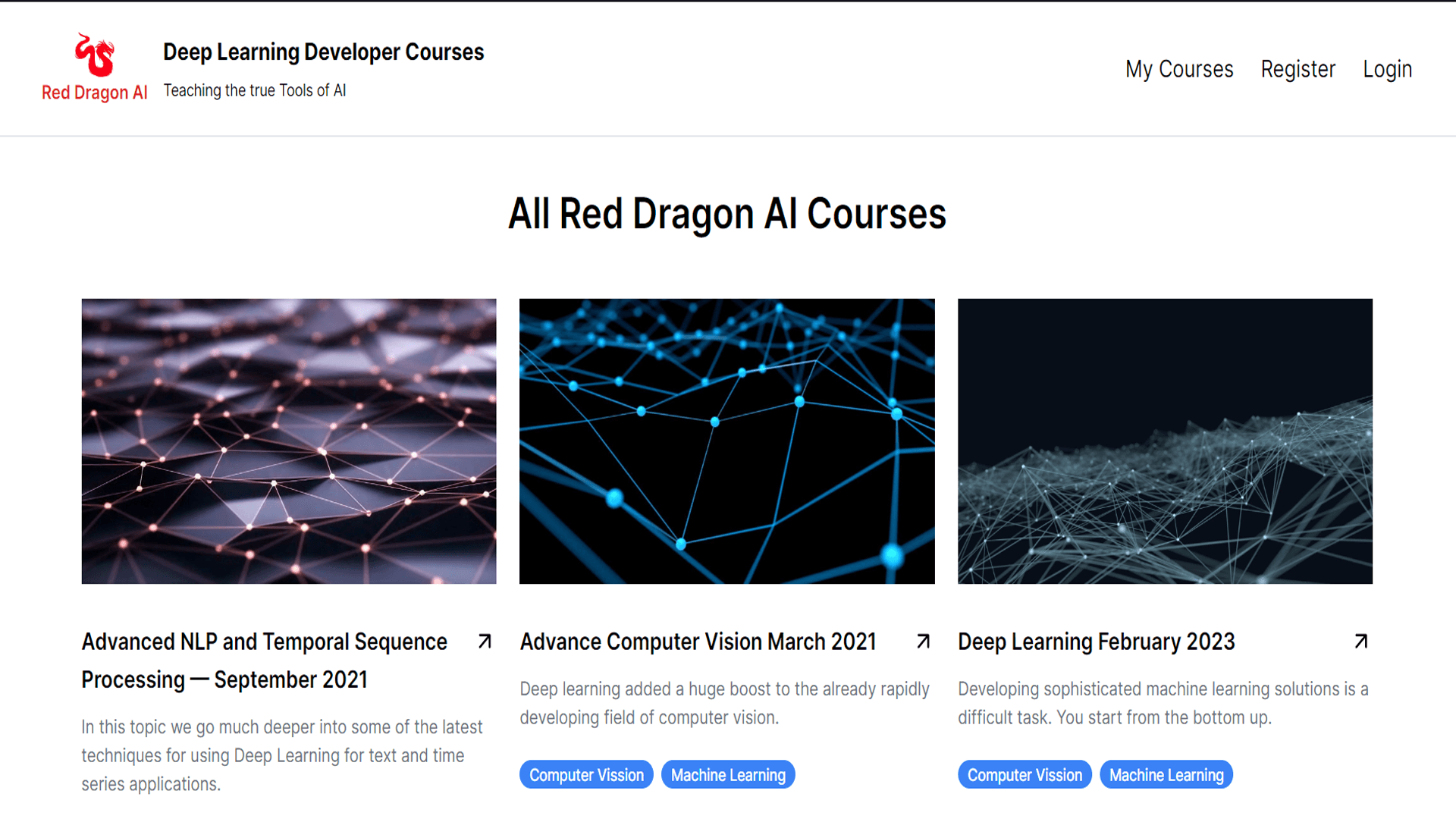 Deep Learning Developer Courses